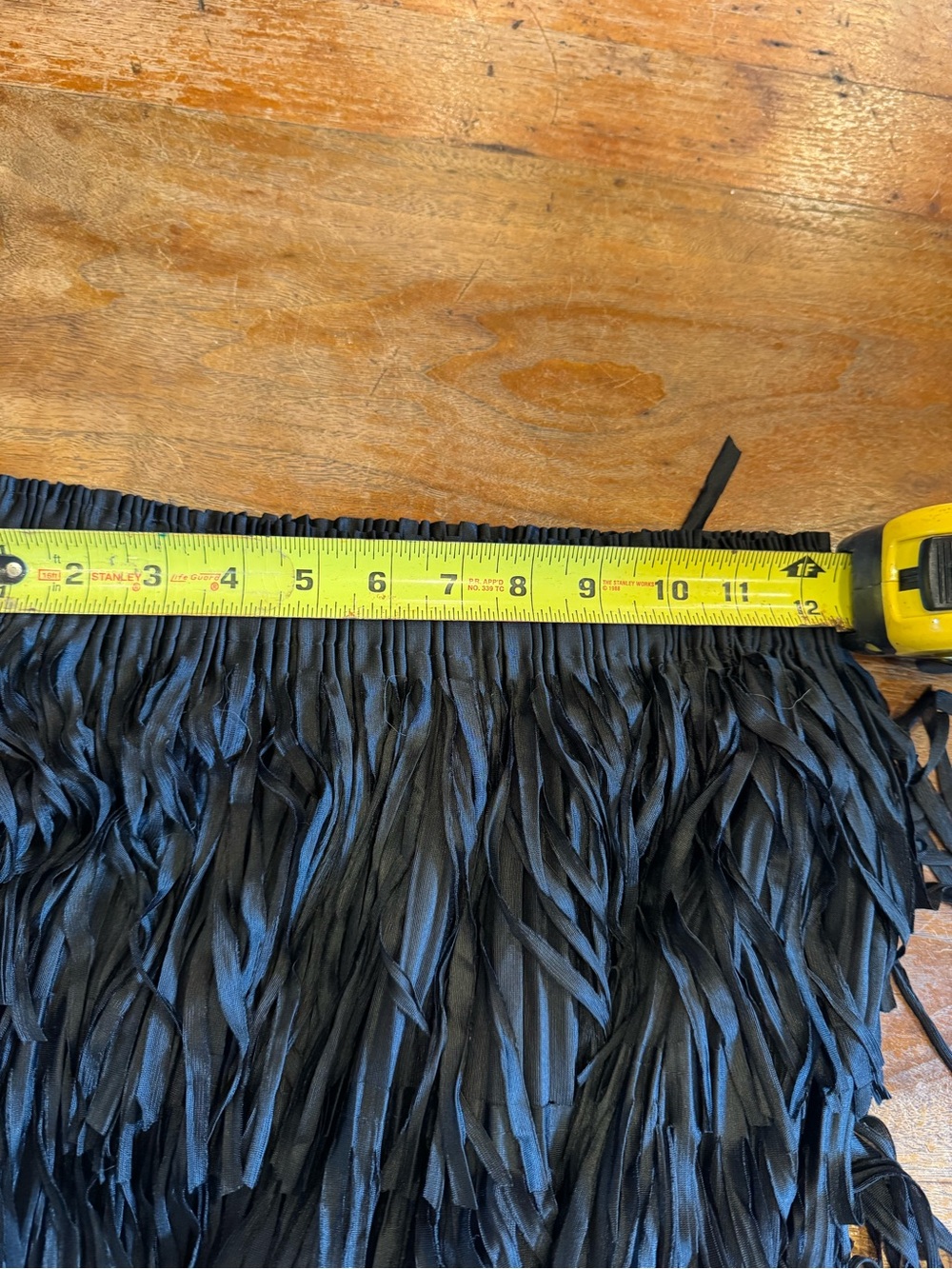 Fringed Tiered Midi Skirt in Black- Boho, festival or Rodeo ready. - Picture 5 of 5